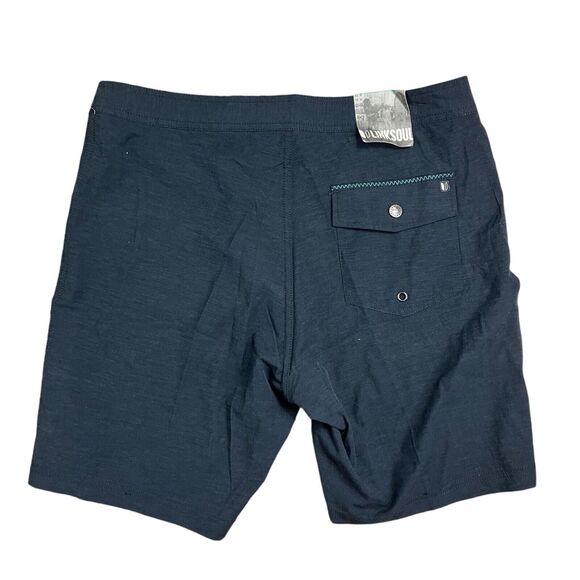 Linksoul Shorts Mens 33 Navy Blue Boardwalker Boardshorts Casual Beach LS6113 - Picture 8 of 11